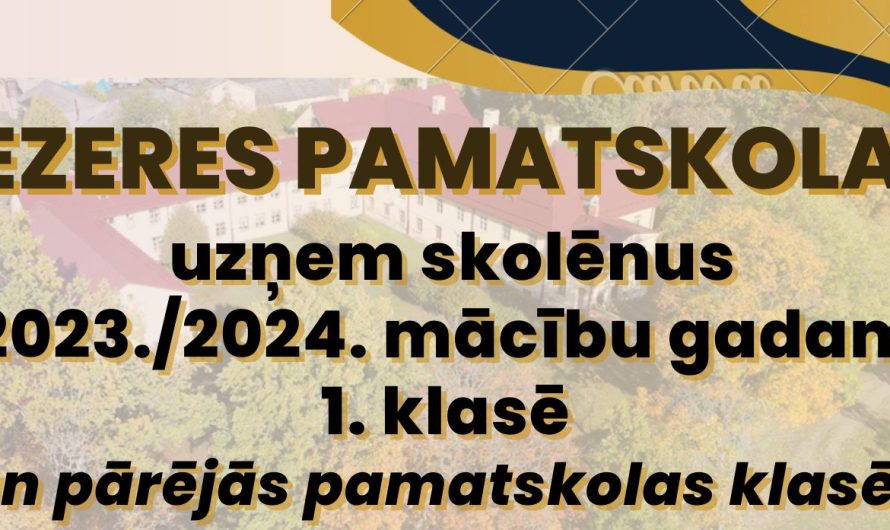 Skola uzņem skolēnus jaunajam mācību gadam