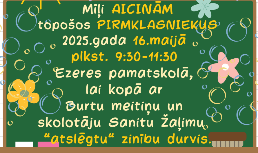 Topošajiem pirmklasniekiem